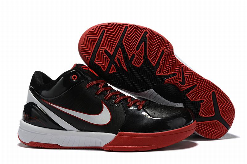Nike Kobe 4 Shoes Black Red White